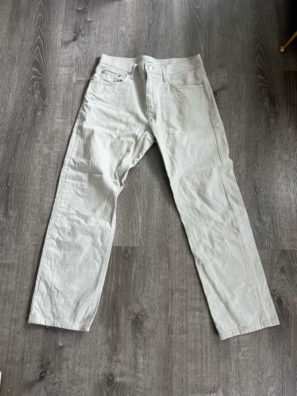 Helmut Lang x Uniqlo white pants waist 32inch